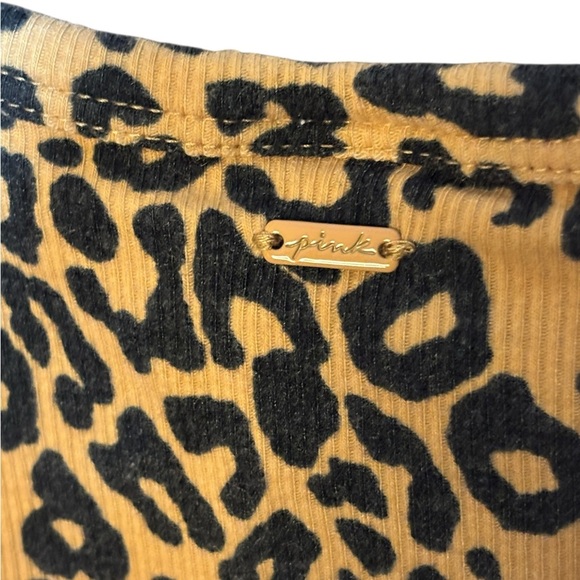 PINK Victoria's Secret Animal Print Cropped Tank Top Woman’s Size M - Picture 4 of 4
